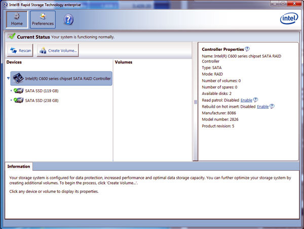 Intel RST-e  & VROC Driver v.8.0.0.3300 скачать на Windows